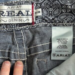 Ariat Gray Denim with Paisley Detail